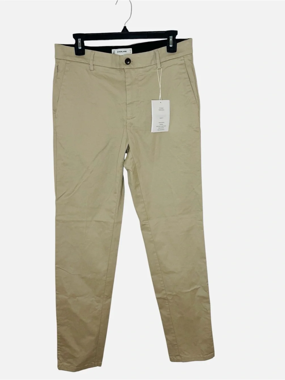 NEW Everlane Trench Coat Khaki Transit Slim Performance Chino 31 x 32